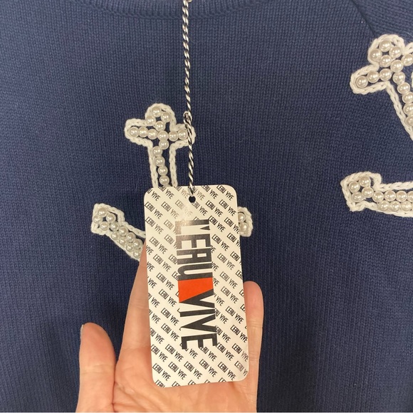 ✨L’eau Vive cotton beaded sweater - Picture 6 of 10